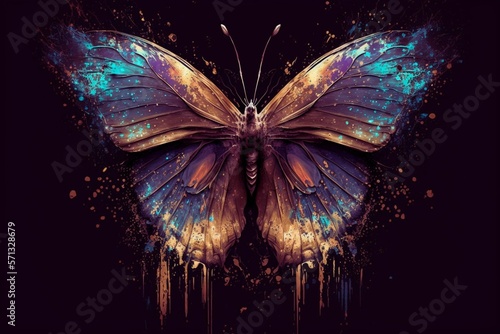 Cosmos Butterfly "Generative AI" "AI" Generative"   © AlchemicalAIArts