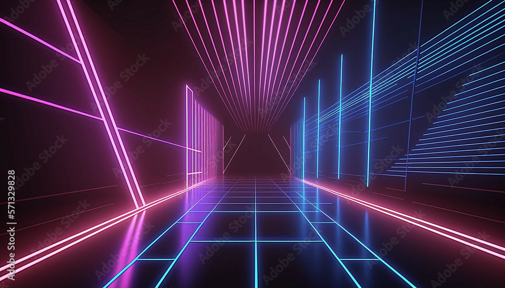 Neon lights neon backgrounnd new quality universal colorful holiday stock image illustration design, generative ai Neon lights neon backgrounnd new quality universal colorful holiday stock image illustration design, generative ai