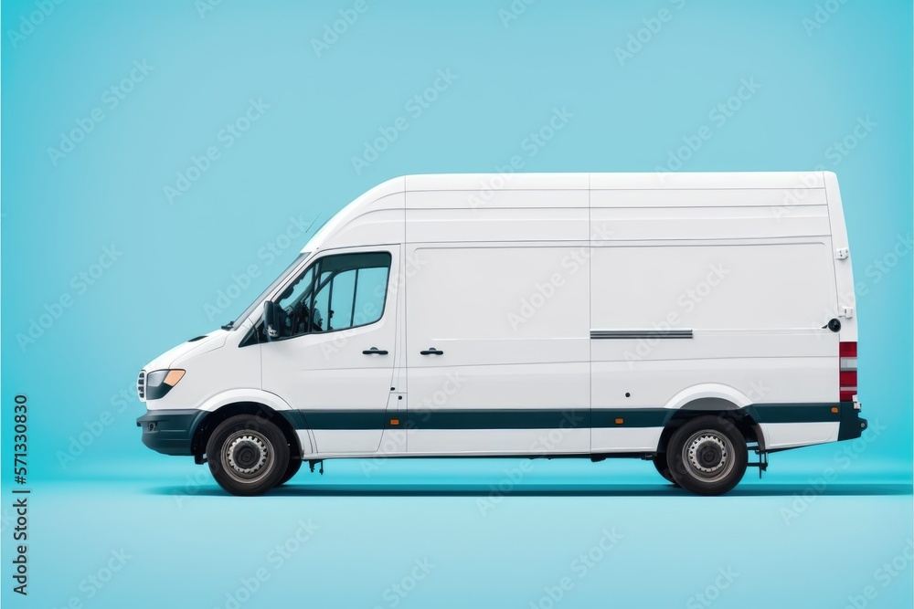 A white delivery van with branding space a blue background, This is a Royalty-free fictitious generative AI artwork that doesn't exist in real life.
A white delivery van with branding space a blue background, This is a Royalty-free fictitious generative AI artwork that doesn't exist in real life.