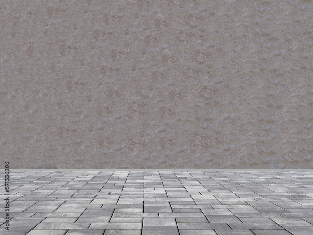 Fototapeta premium Grauer Raum
