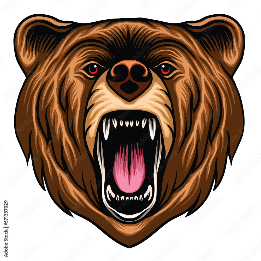 Bear head logo Bear head logo