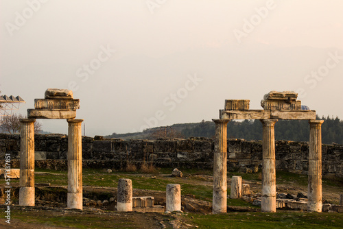 Ruins of Ancient Roman forum Fototapet