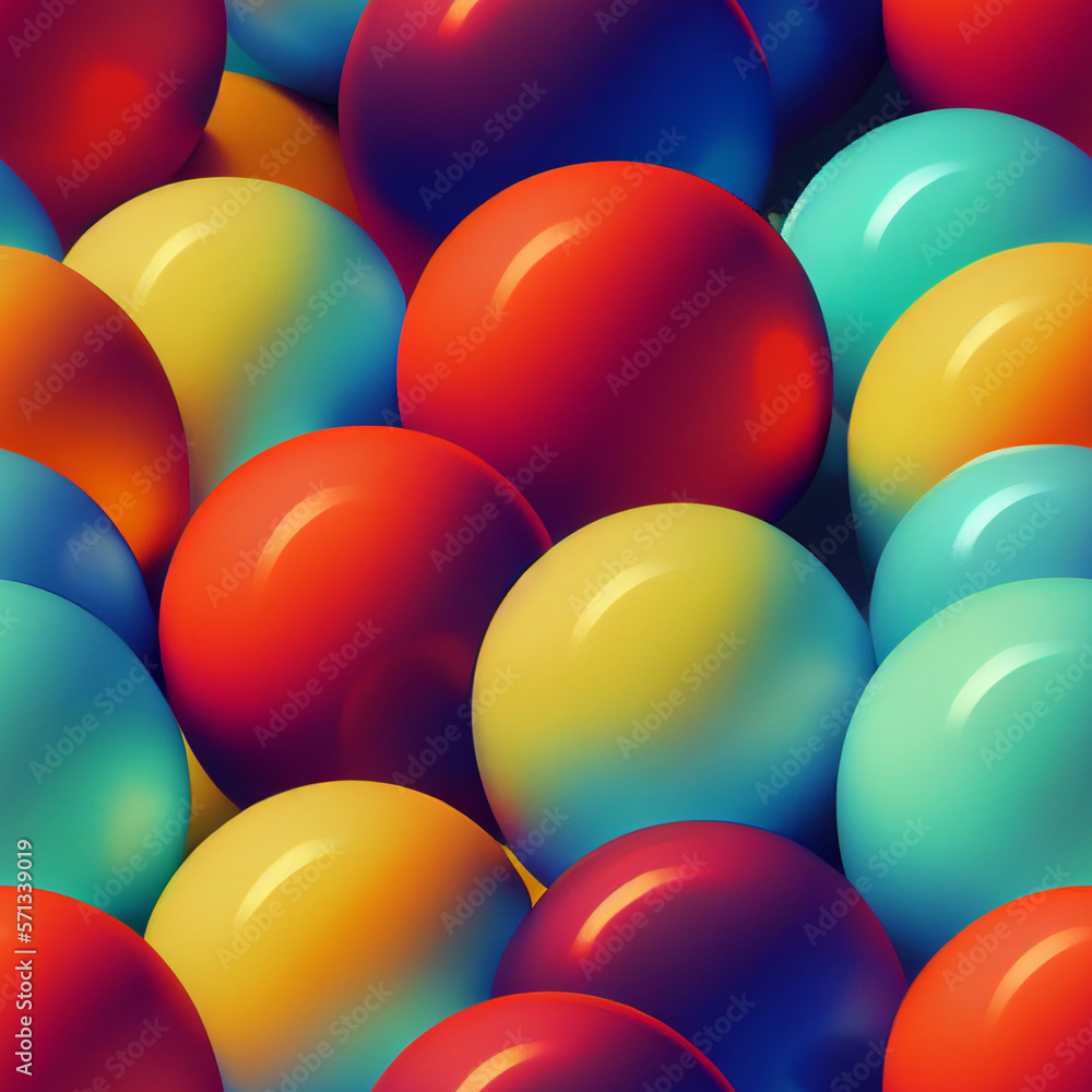 colorful polka dots texture, Generative AI