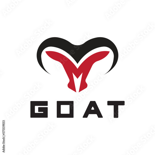 Sheep goat horns idea logo design vector icon illustration. Aries zodiac symbol logos