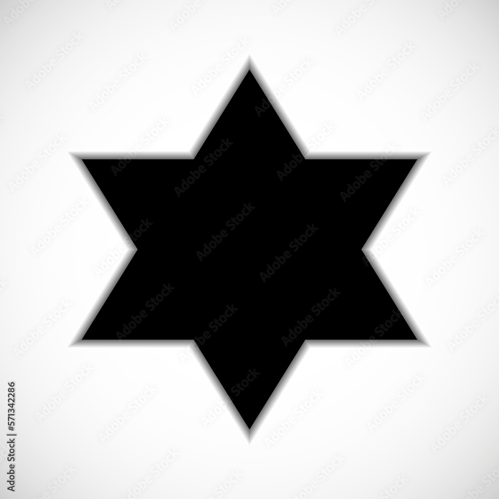 Star of David icon isolated on white background. Religious symbol Star of David icon isolated on white background. Religious symbol
