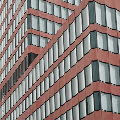 abstrakte Aussenfassade eine moderne Architektur