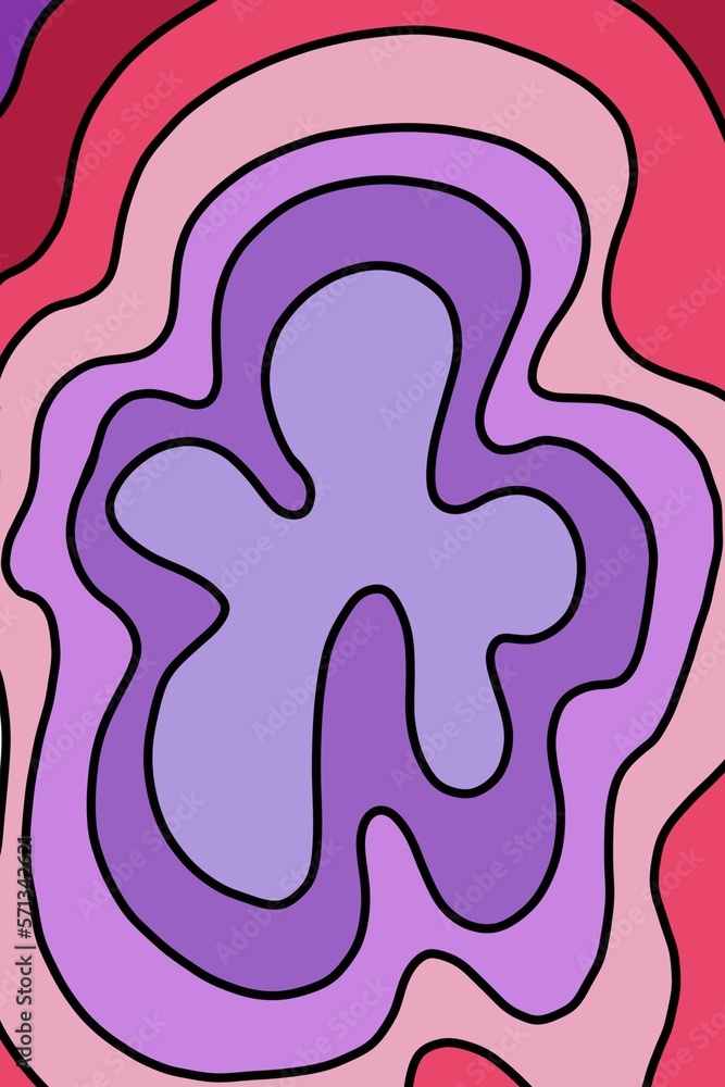 Pink and purple splatter lineart illustration Pink and purple splatter lineart illustration