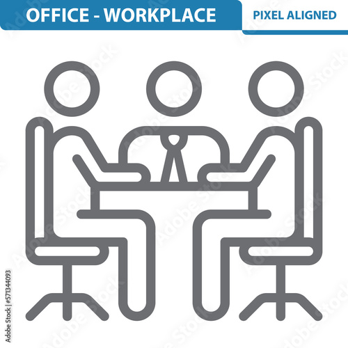 Office - Workplace Icon. Meeting