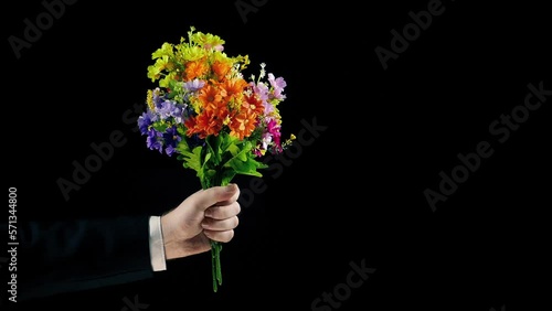 Magic Trick Flowers Appear With Flash And Sparks