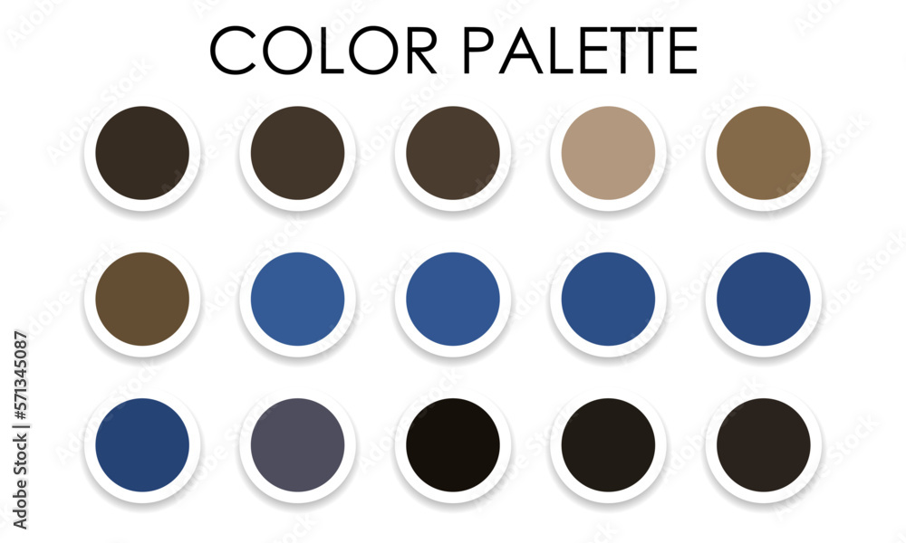Universal color palette for design. Vector illustration