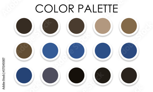 Obraz na płótnie Universal color palette for design. Vector illustration w salonie
