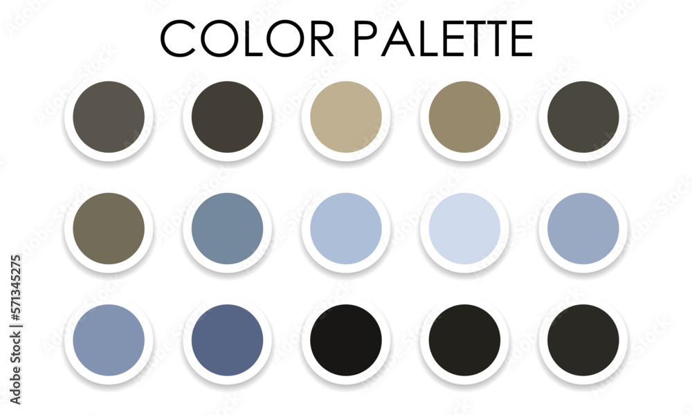 Universal color palette for design. Vector illustration