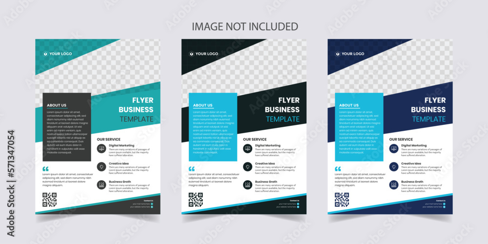 Digital corporate conference business flyer for a digital marketing agency
