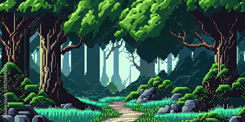 llustration of a game level design background - Created with generative ai