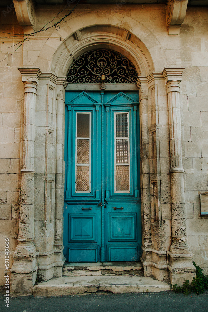 Blue door in Larnaca