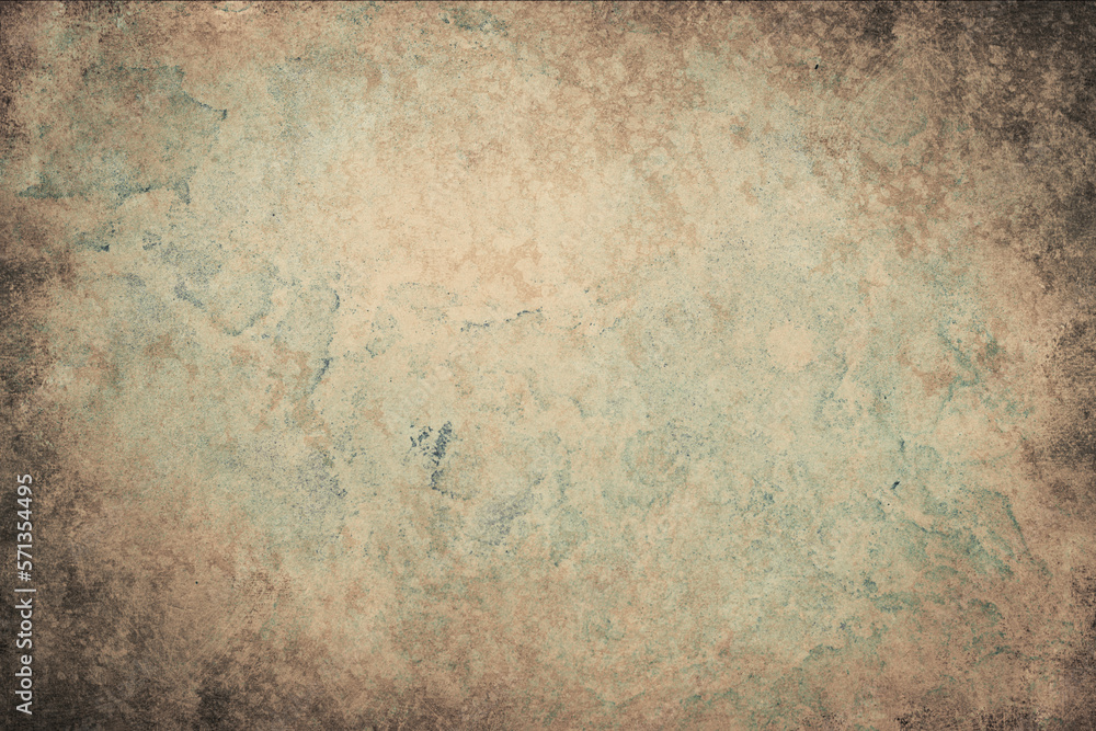 Textured ancient colored background, scratched wall structure, template for scrapbook, vintage style
