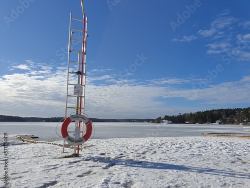 Photography Winter scenery on the coast in the Swedish archipelago near Stockholm