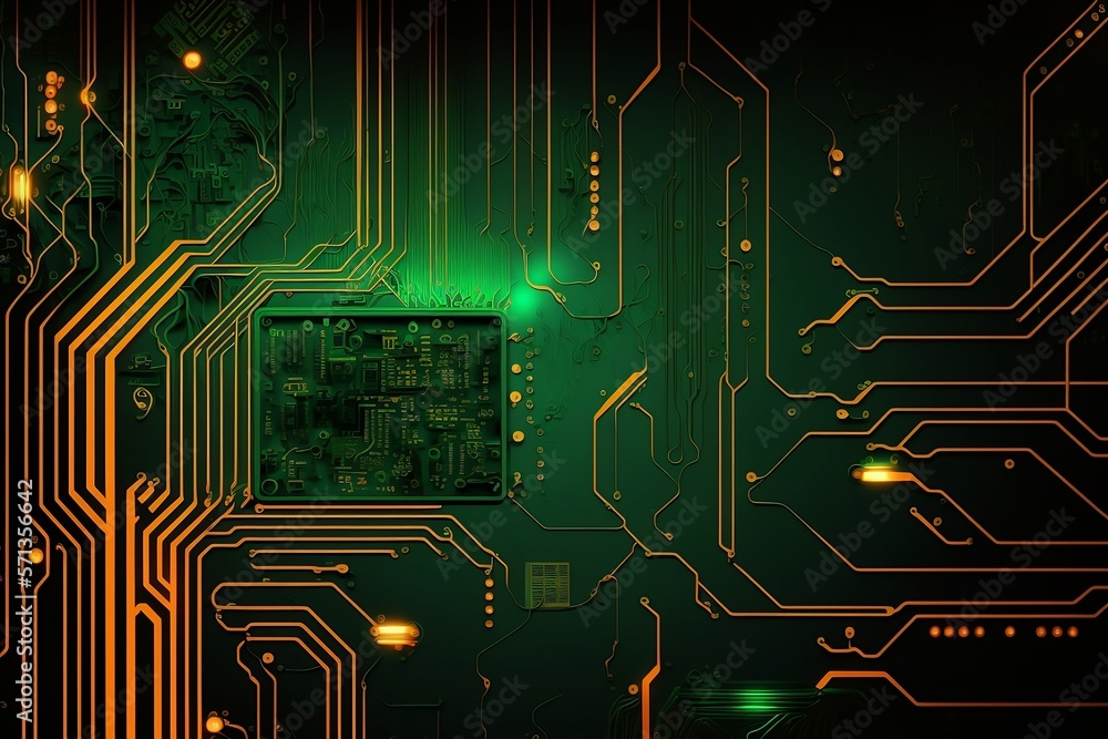 Circuit board background, generative, AI Circuit board background, generative, AI