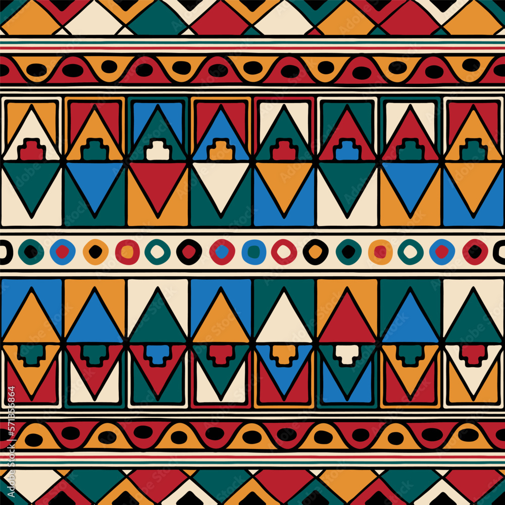 Tribal ethnic background pattern 5 Tribal ethnic background pattern 5