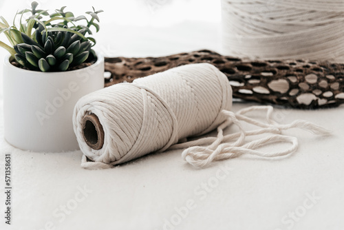 Macrame Cotton Cord Neutral Tones 