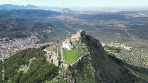 Vista del castillo de Archidona en la provincia de Málaga, España photo