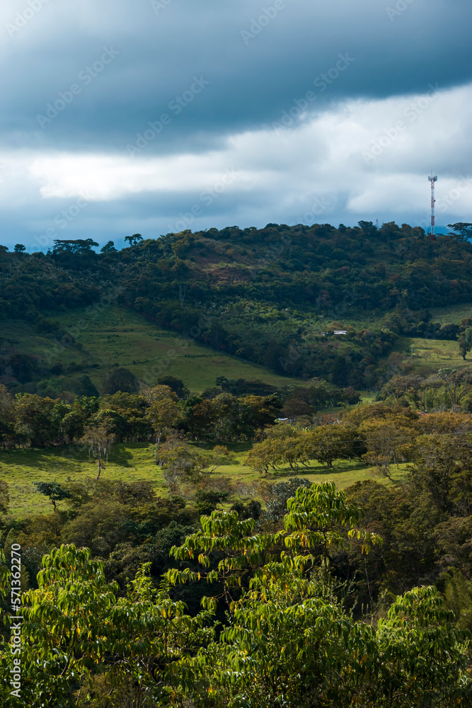 Beautiful mountainous landscape. Located in Santander, Colombia. Beautiful mountainous landscape. Located in Santander, Colombia.