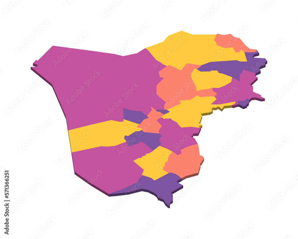 Iraq political map of administrative divisions - governorates and ...