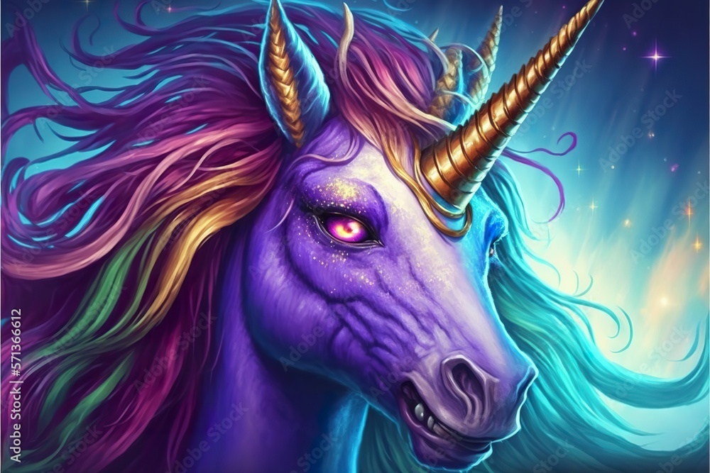Unicorn created with Generative AI Unicorn created with Generative AI