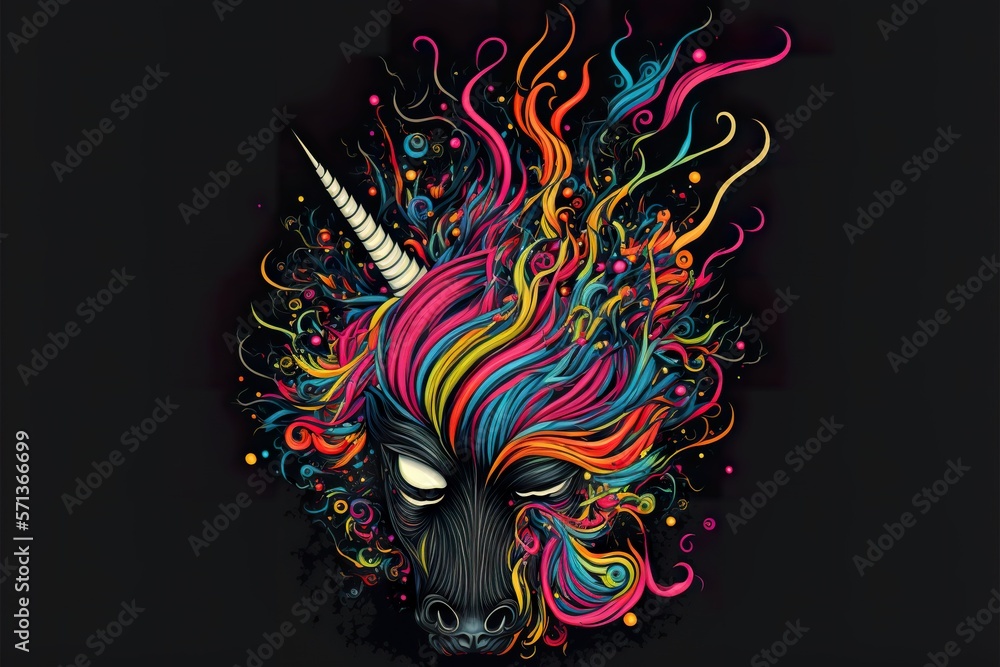 Unicorn created with Generative AI 