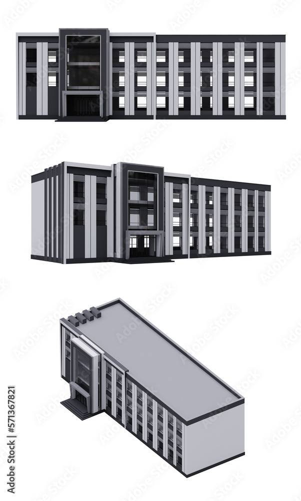 Modern Building isolated