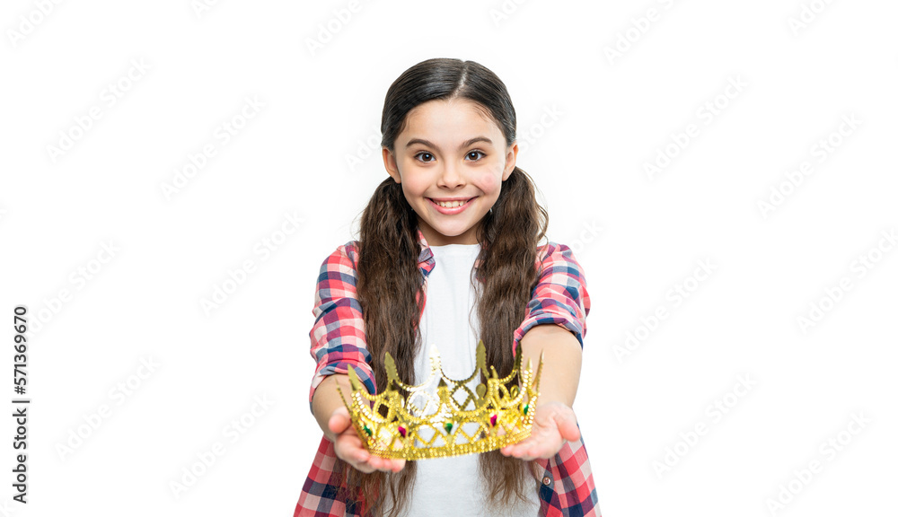 teen princess girl isolated on white, selective focus. teen princess girl in studio. teen princess girl isolated on white, selective focus. teen princess girl in studio.