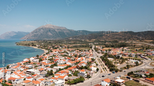 Aerial view of Antirrio town at western Greece © 22Imagesstudio