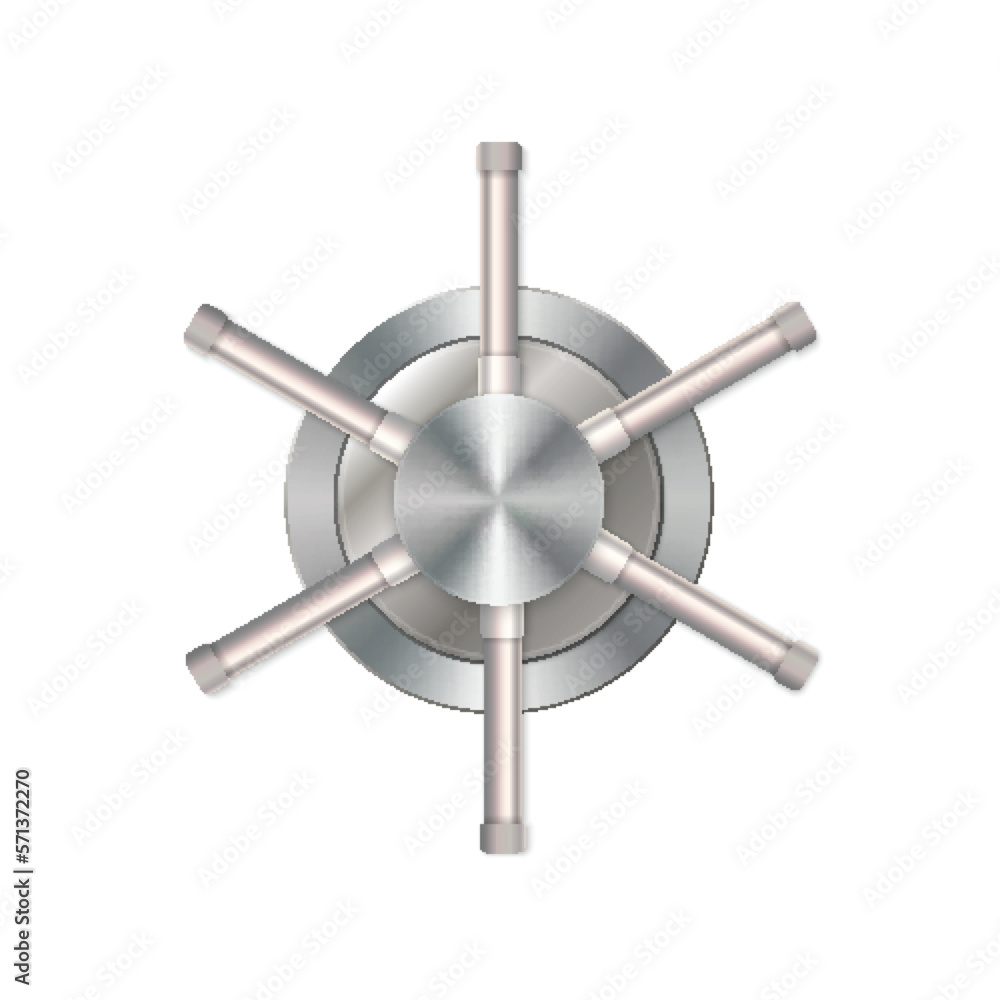 Obraz premium Safe handle wheel. Vault door