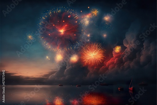 Fireworks created with Generative AI 