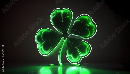 Naklejka a st. patrick's day creative abstract 4k background created by generative AI