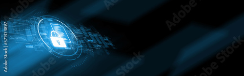 Security and secrecy of documents. Holographic concept copy space