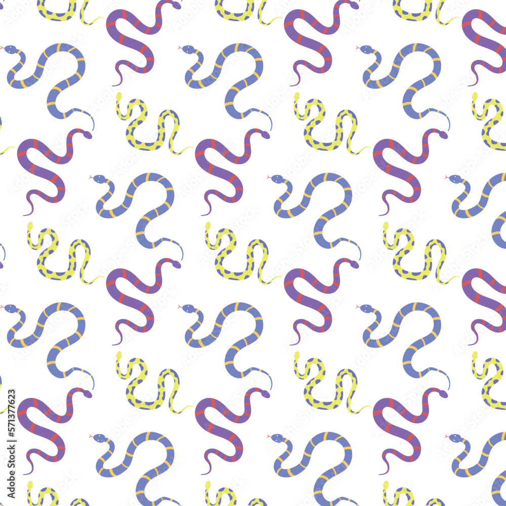 Background with tropical snakes.