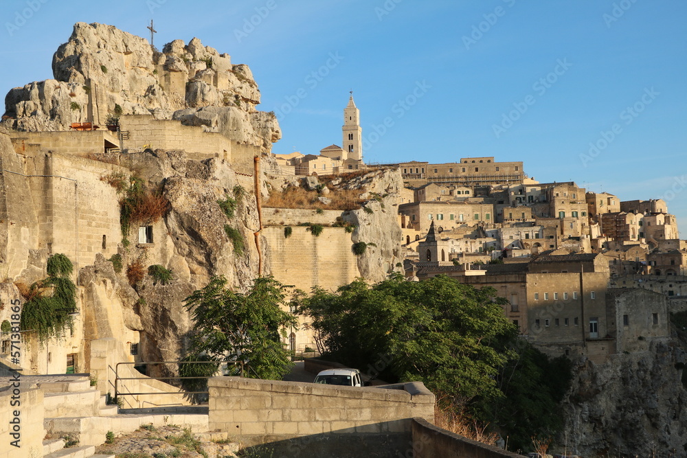 Dusk over the old town of Matera, Italy
