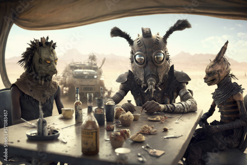 The Intergalactic Summit: A Mad Max-Inspired Meeting with Aliens