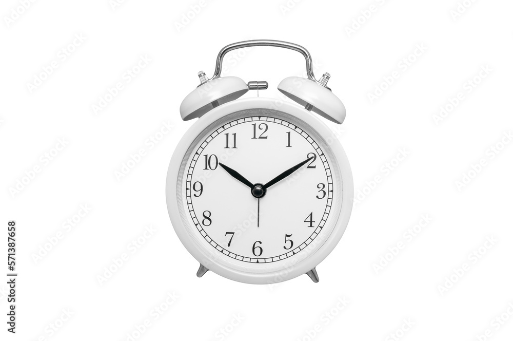Retro alarm clock on a transparent background Retro alarm clock on a transparent background