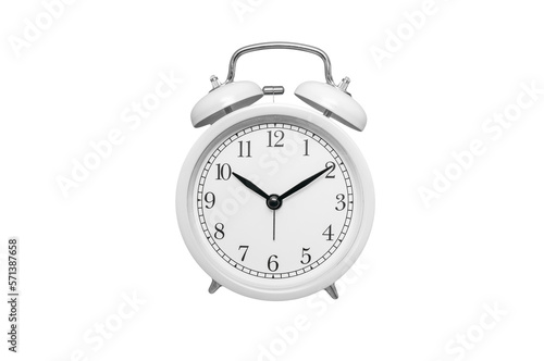 Retro alarm clock on a transparent background