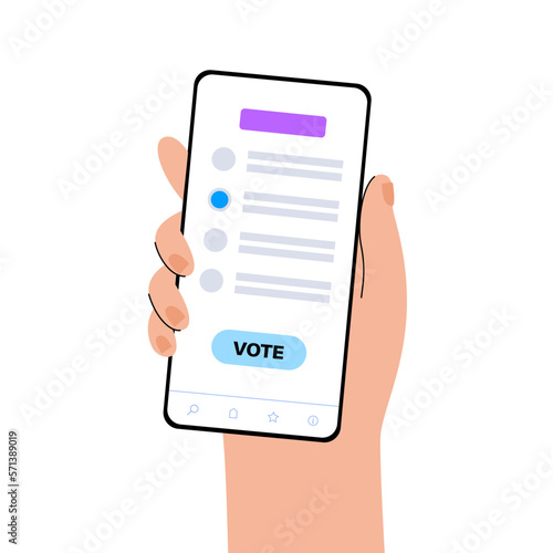 Vote online concept