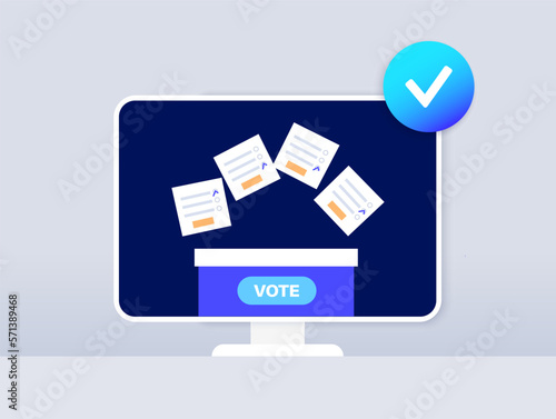 Vote online concept