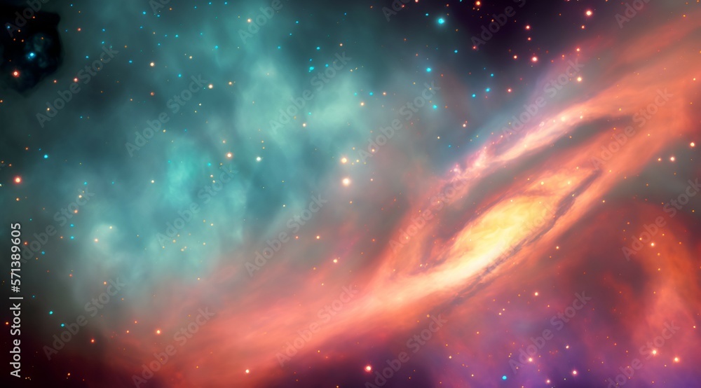Astronomy Inspired Nebula Galaxy, Generative AI