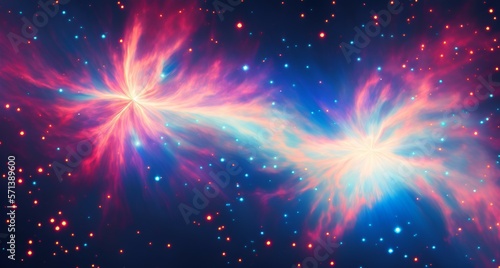 Stunning Nebula Galaxy Texture, Generative AI