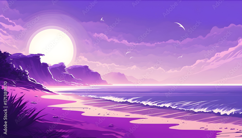 Escape to paradise where the sea meets the sky, and  you hear is the peaceful rhythm of the waves lapping at the shore. Breathe in fresh ocean air, and feel the sand between your toes, Generative AI 