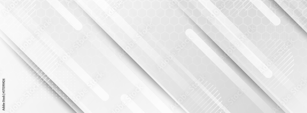 Obraz premium background banners. colorful.gray gradation and hexagonal pattern