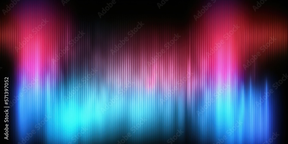 neon glow blur. overlay of light colors. illuminated disco. Unfocused blue, pink, and red UV light background with a dark, black, abstracted background. Generative AI