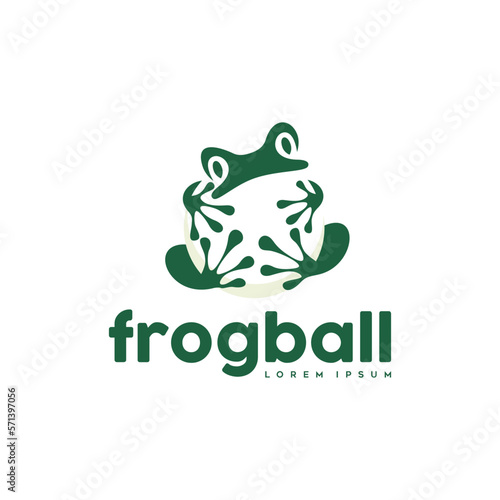 frog and ball logo design inspiration