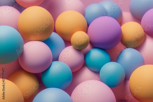 colorful spheres random background